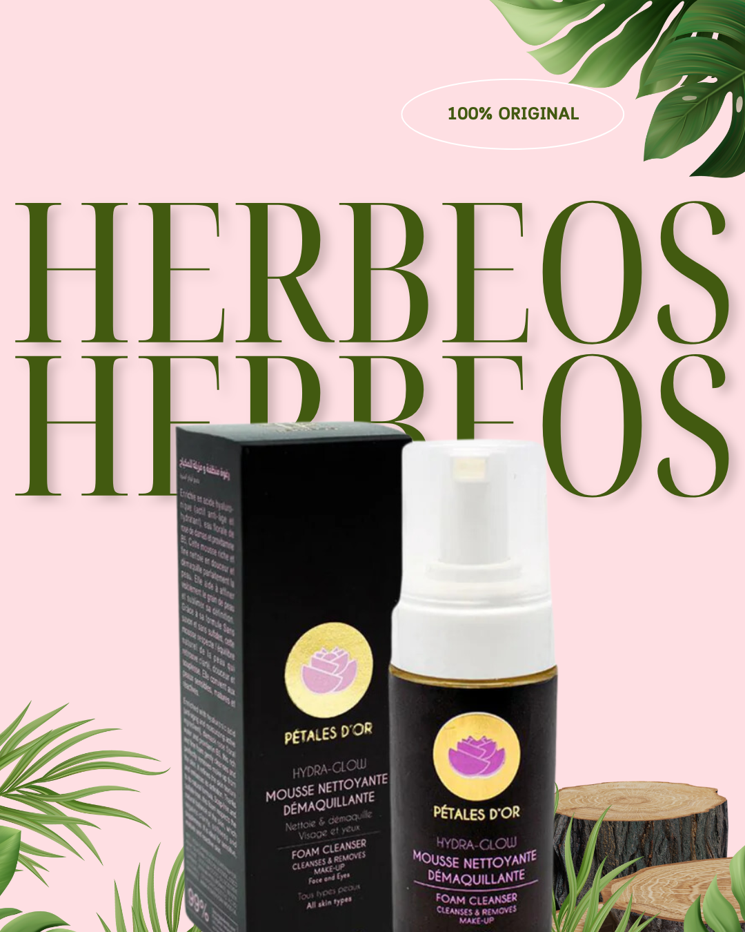 Hydra Glow - Mousse nettoyante Démaquillante 2en1 100 ml
