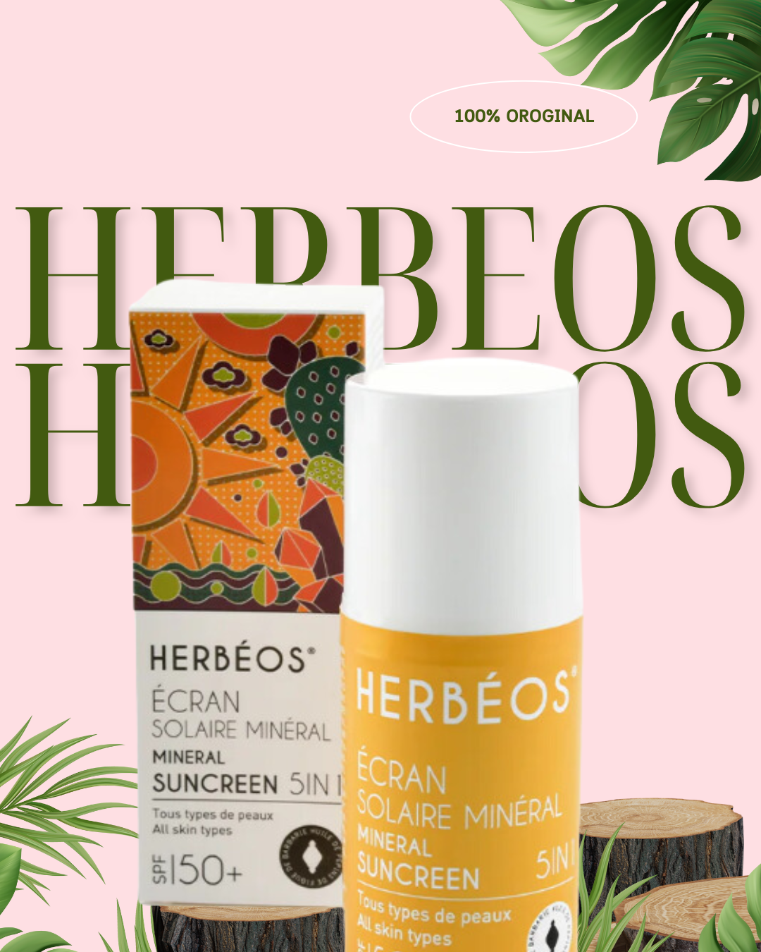 Écran Solaire Minéral Anti âge 5 en 1 SPF 50+ 40 ml
