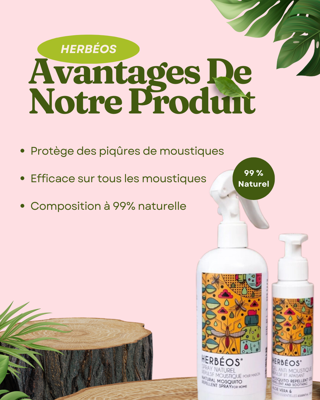 Spray Naturel Répulsif Moustique Pour Maison