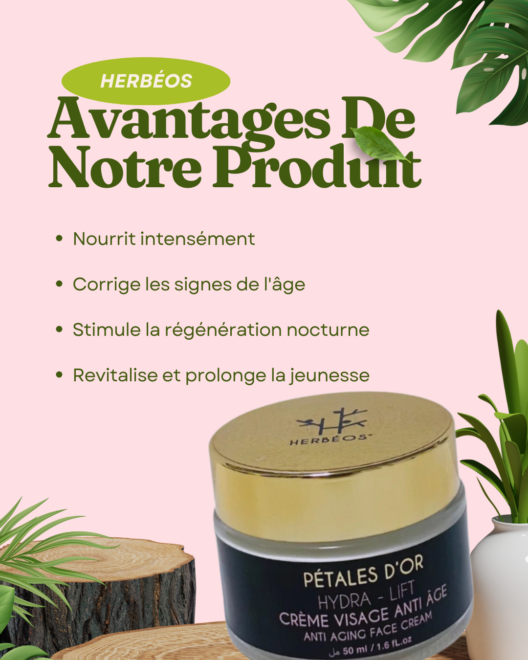 Crème Hydra Lift anti âge 50 ml