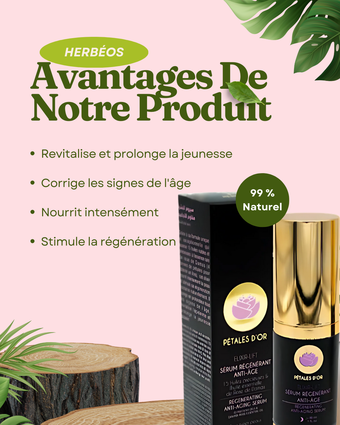 HERBÉOS™ | Élixir Lift - Sérum régénérant anti-âge 30 ml