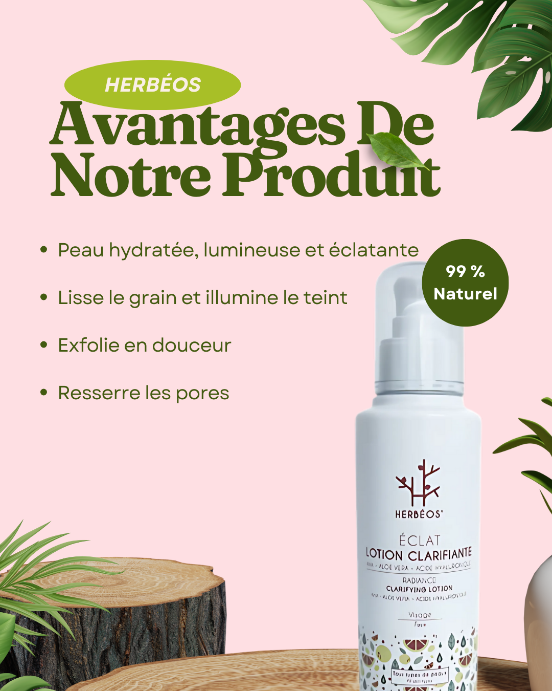 HERBÉOS™ | Lotion Clarifiante Éclat 170 ml