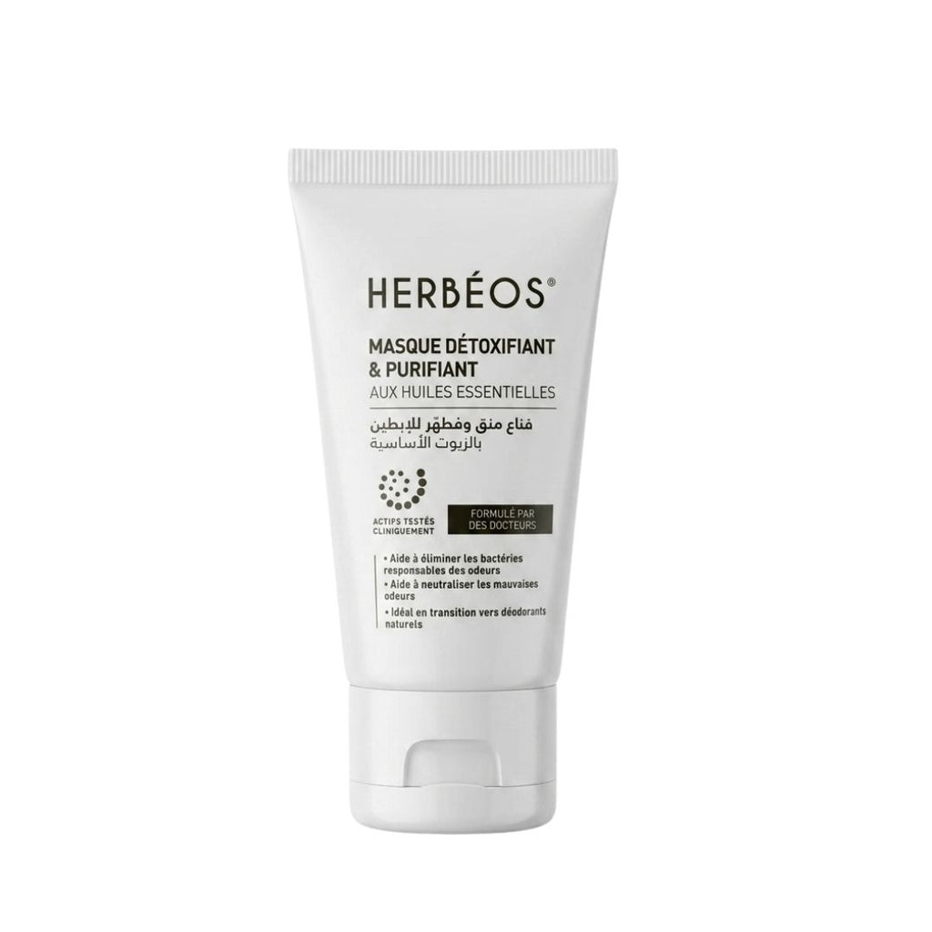 HERBÉOS™ | Masque Détoxifiant & Purifiant aux Huiles Essentielles 50 ml